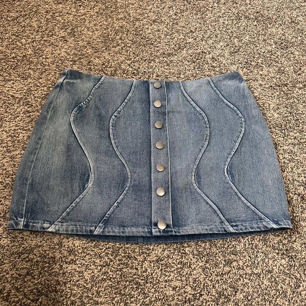 Women’s fashion nova denim skirt size extra large